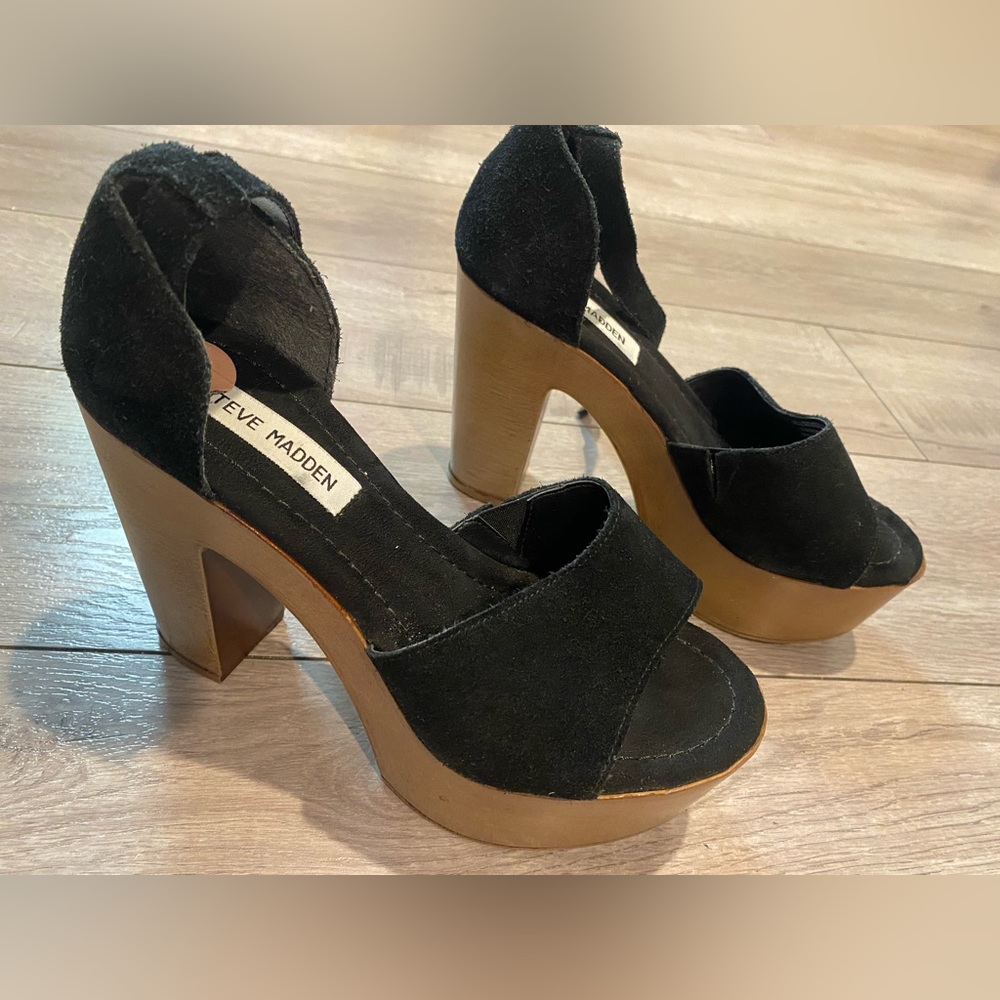 Steve Madden Women’s black heels size 7 1/2